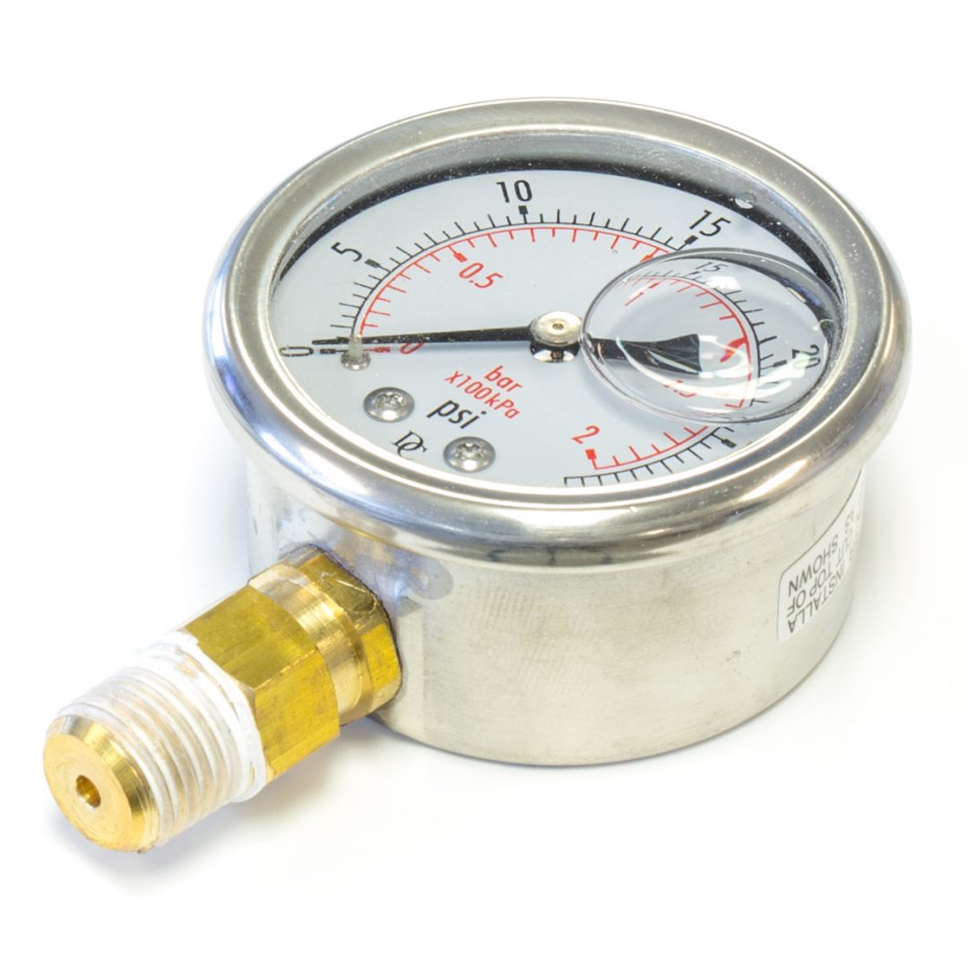 Oil Filled Pressure Gauge Sacramento Koi